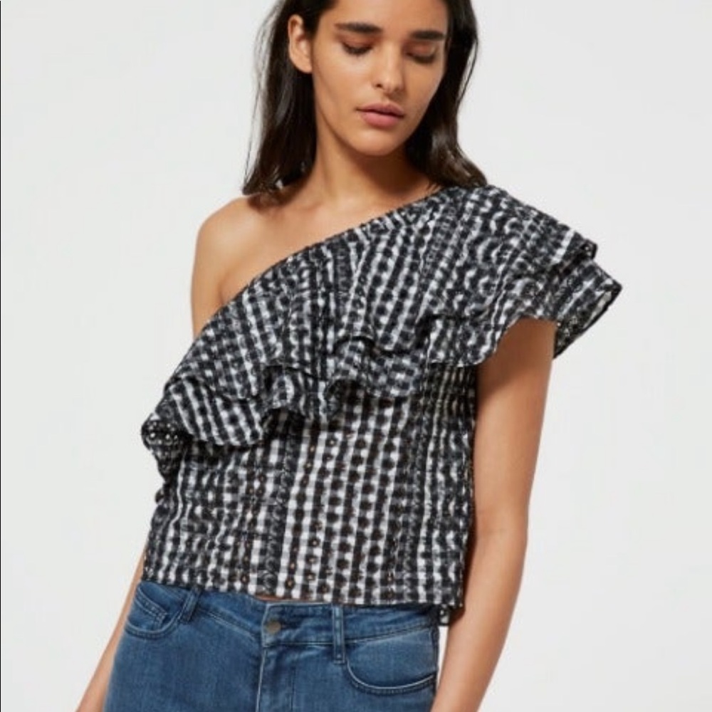 Ruffle top by Rebecca minkoff